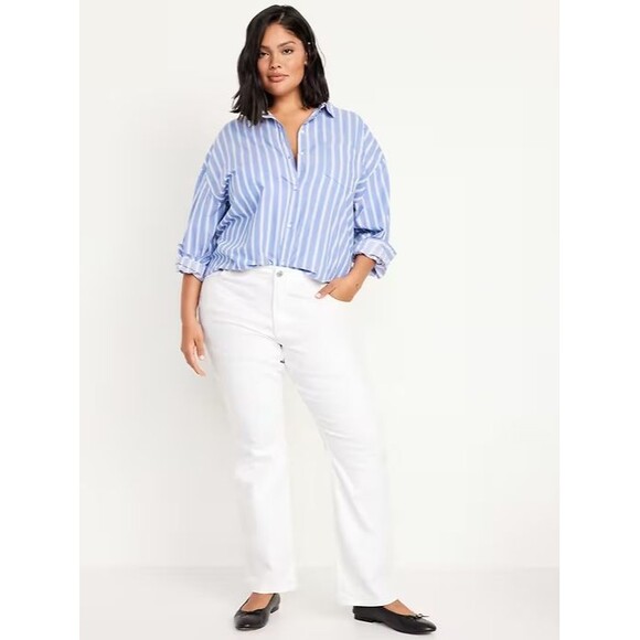 Old Navy Denim - Old Navy WOW Bootcut Jeans Womens 20 Short White Stretch NEW